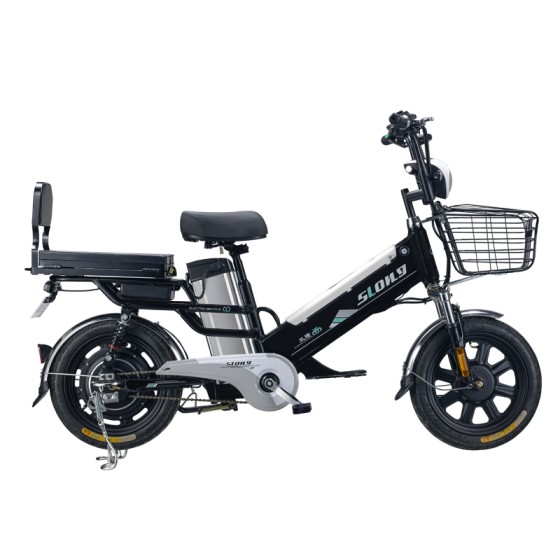 16 inch double battery integrated wheel long distance electric bike 350W brushless gearless motor lithium battery